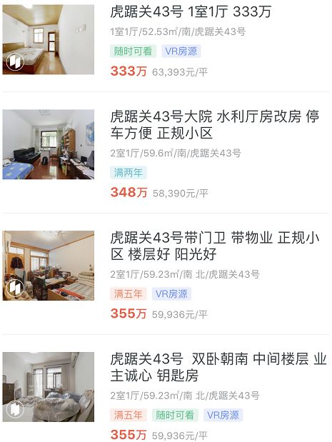 南京学区房挂牌价,南京一小区集体涨价