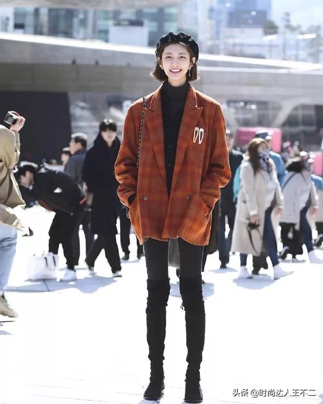 韩国秋天穿搭,首尔小个子初秋穿搭