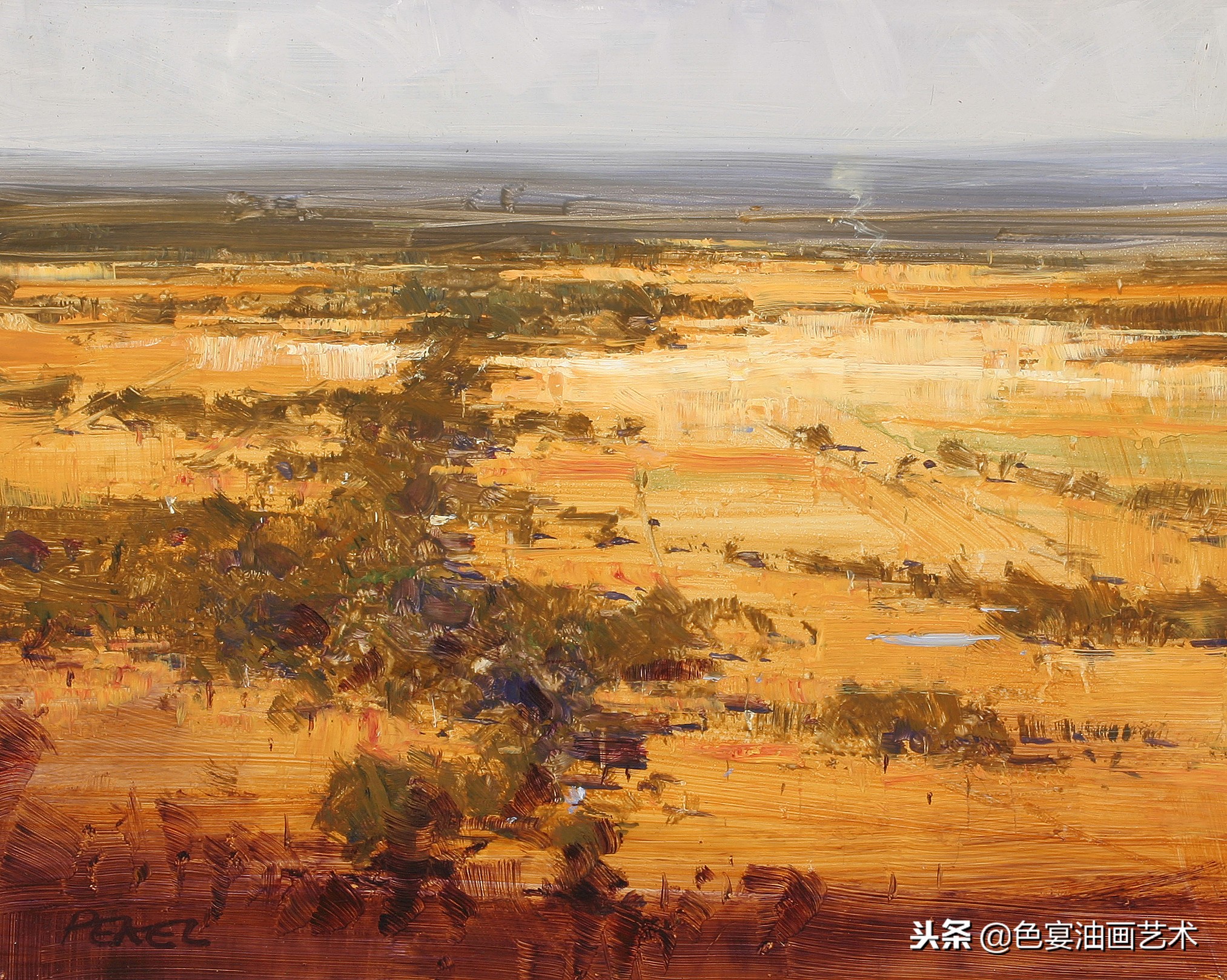 俄罗斯油画大师风景油画教程视频,油画大师油画风景创作教学视频