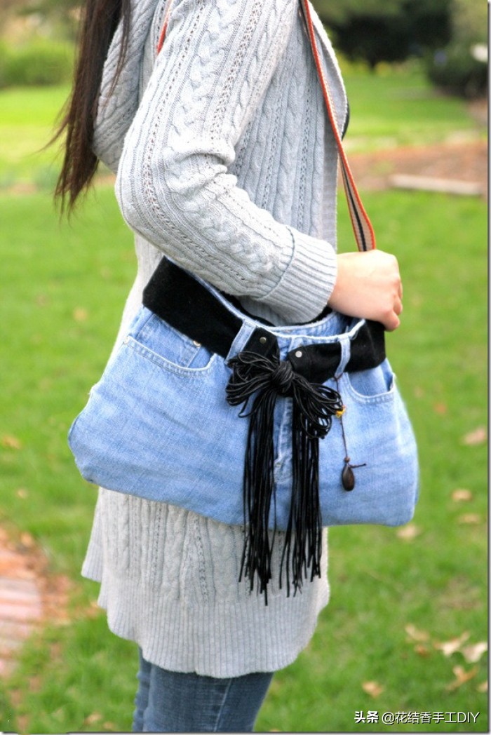 旧牛仔裤改造手工制作大全,旧牛仔裤不要扔教你废物大改造