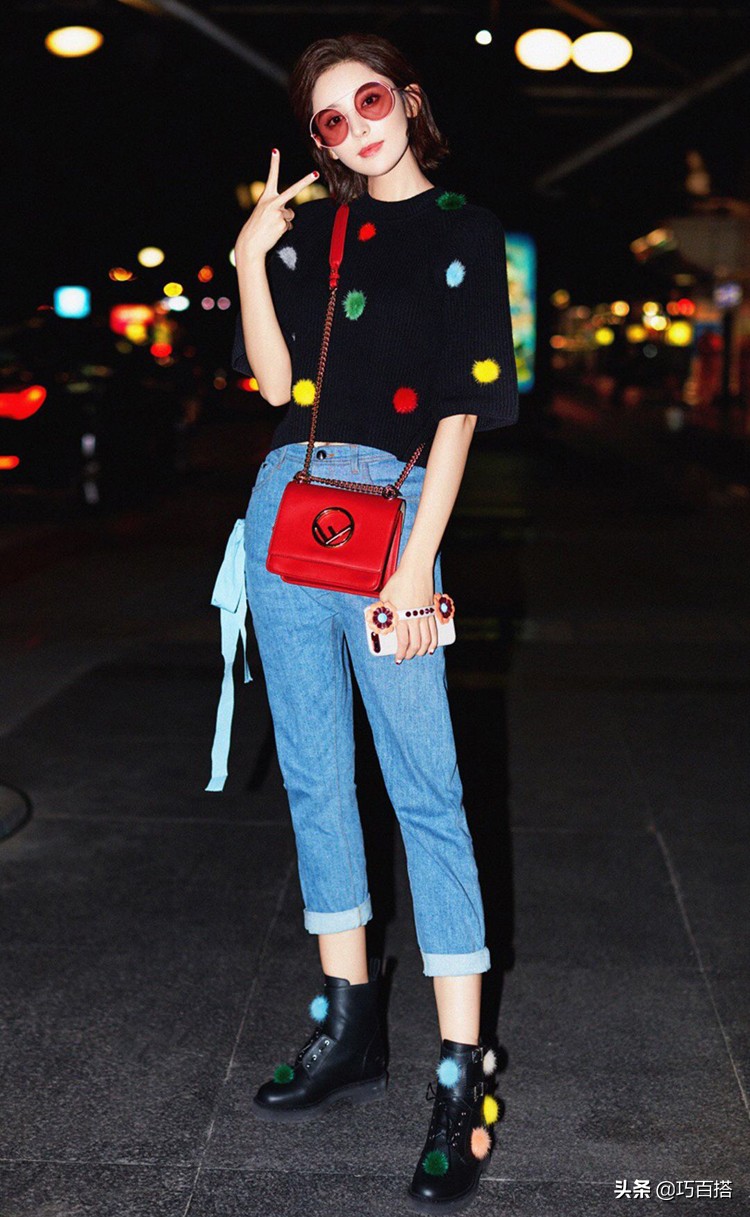 娜扎穿搭杂志图片,娜扎小ck同款