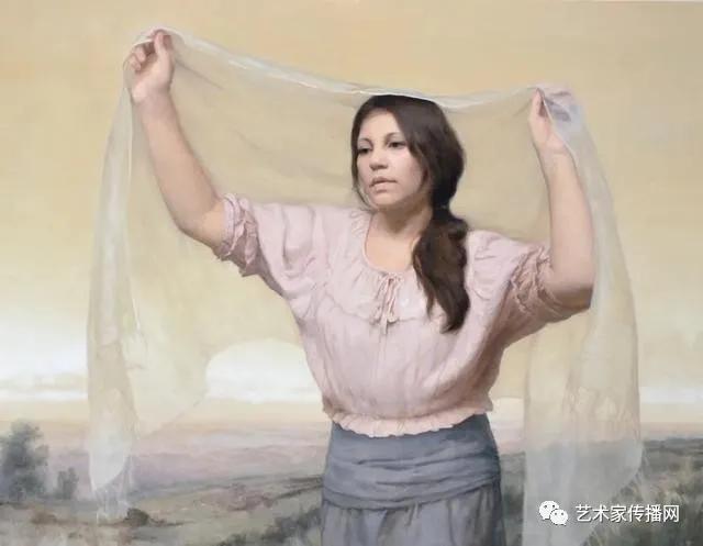 美国写实油画大师作品欣赏,写实油画中国女肖像脸部调色技巧
