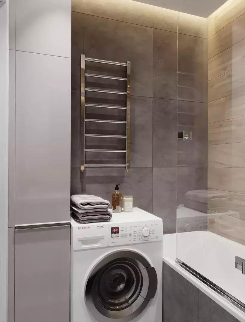 1.5x2.3米卫生间放洗衣机干湿分离,卫生间太小洗衣机怎么放置更合理