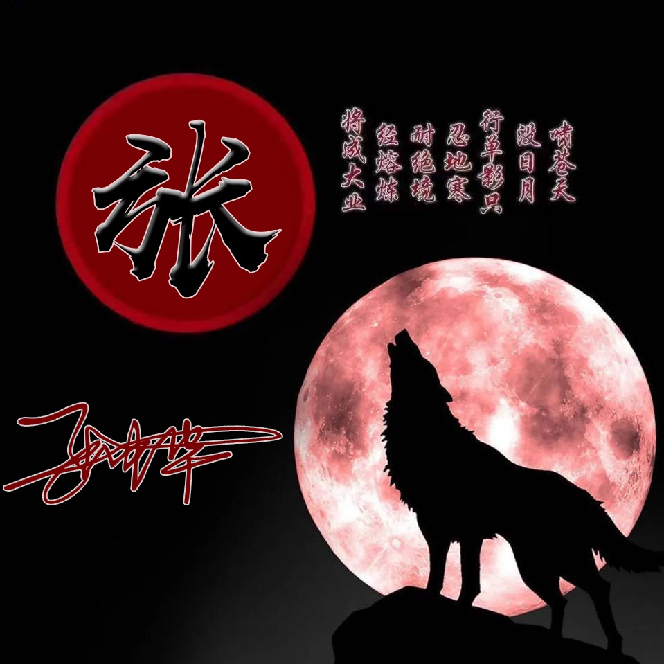 100个张姓创意头像,张姓氏霸气头像100张