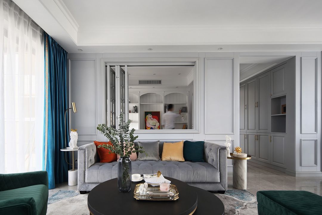 客厅沙发后面开窗户怎么装修好看,沙发后面有窗装修效果图