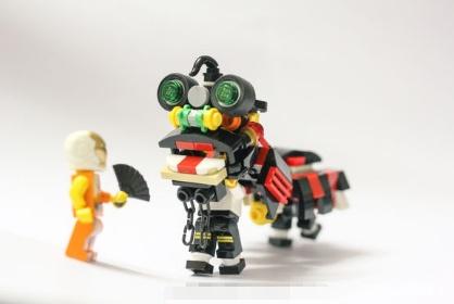 乐高再现中国非遗文化:舞狮还有南北之分?