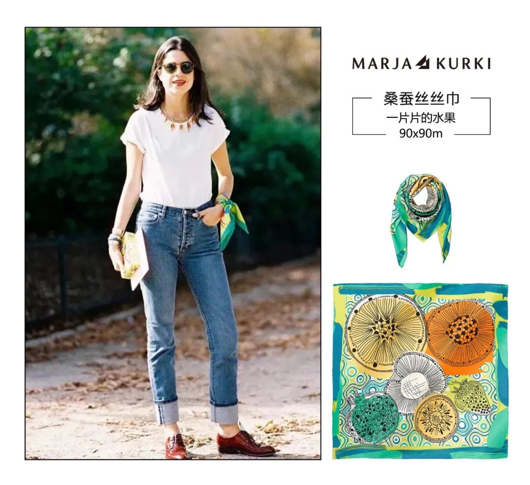 时尚多功能丝巾怎么穿好看,春夏丝巾时髦精系法