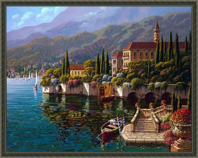 俄罗斯大师唯美风景油画,唯美风景一束花图