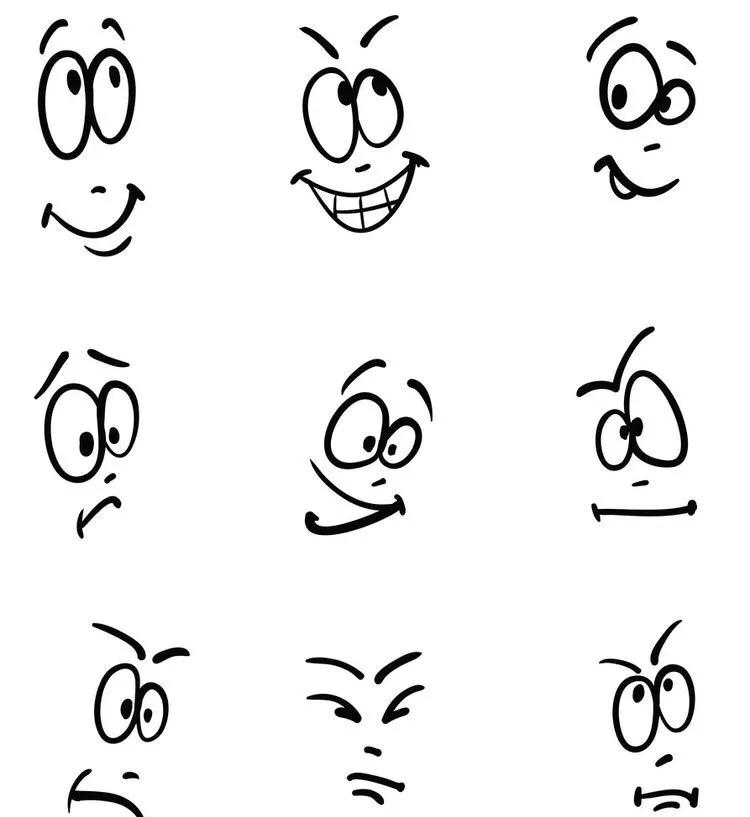 人物漫画简单表情包可爱,漫画中的表情包画法