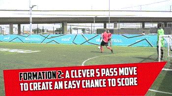 5人制足球边路过人技巧,5人足球进攻套路