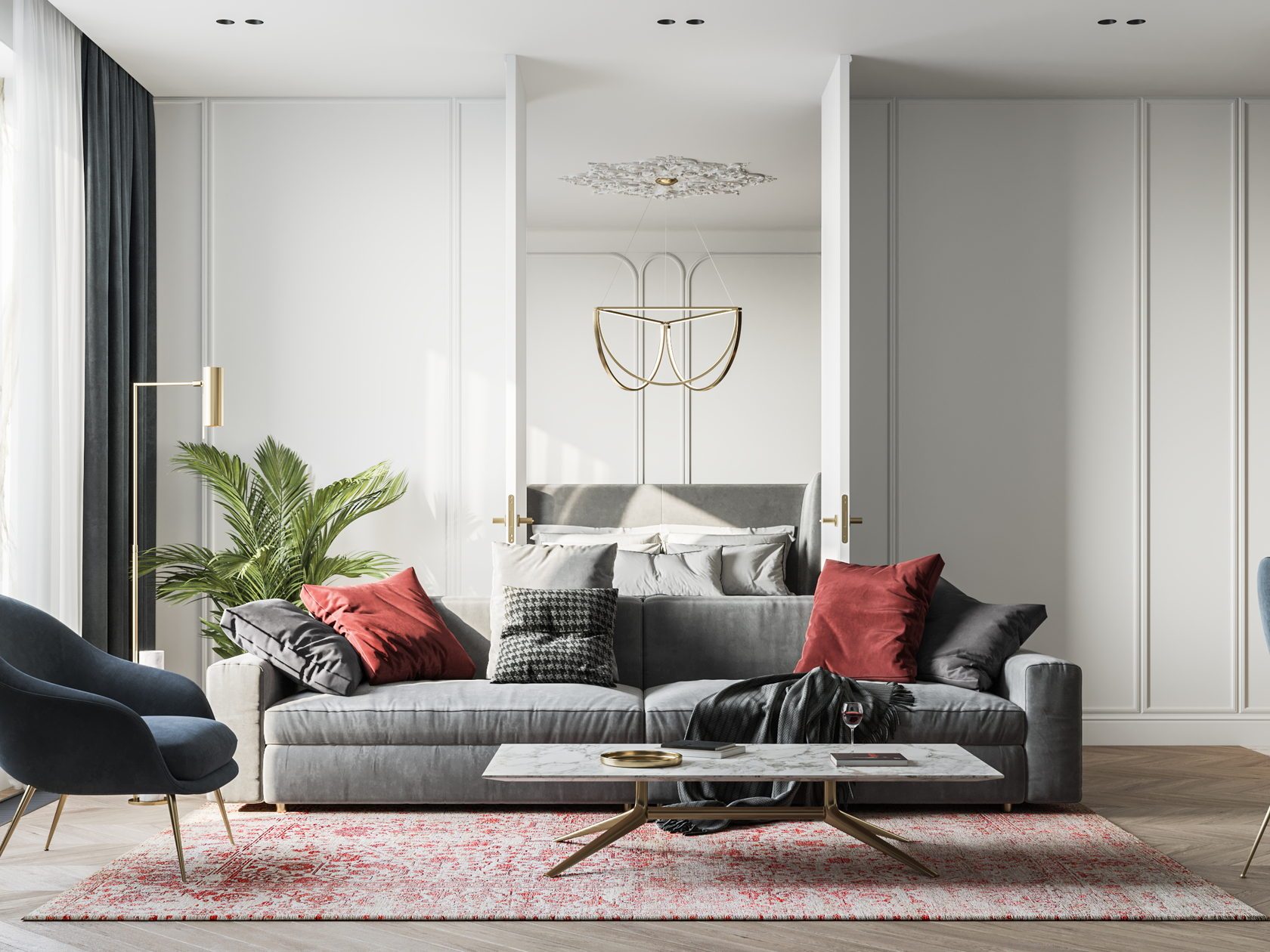 轻奢时尚新中式,轻奢新中式软装