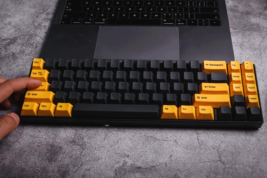 高斯机械rgb键盘测评,高斯alt71双模迷你机械键盘