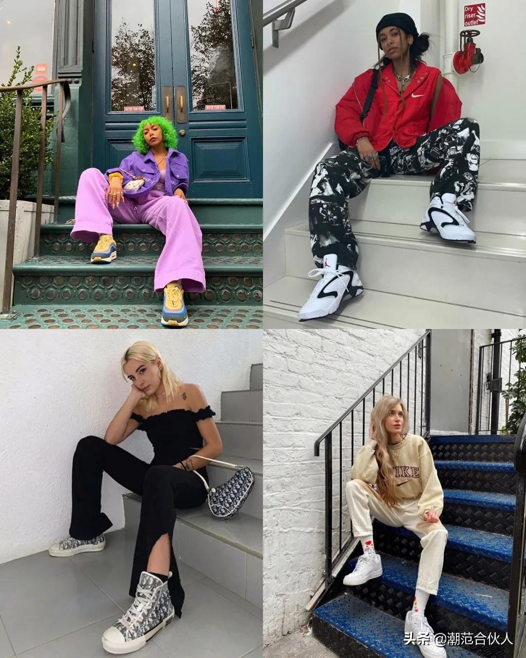 只会卖弄性感？实际上女sneaker的拍照姿势，那叫一个野