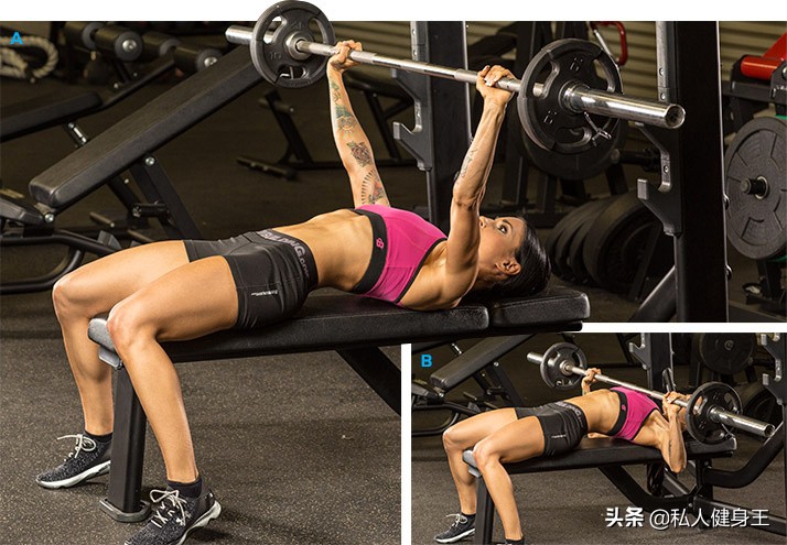 卧推杠铃正确姿势动作要领讲解,杠铃平板卧推动作要领及注意事项