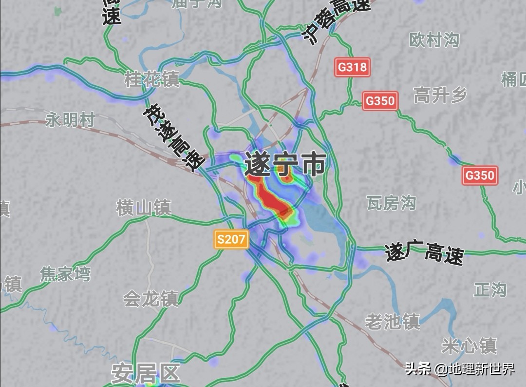 晚6点,四川18市3自治州热力图对比