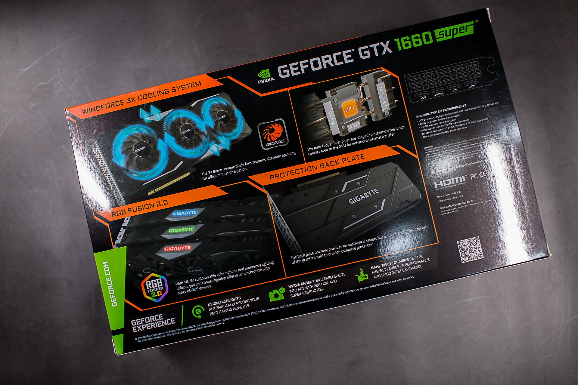 三风扇设计多输出接口的技嘉GTX1660SUPERGAMINGOC显卡实测