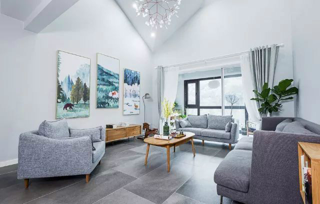 温馨装修风格瓷砖上墙,地面怎么装修效果好看