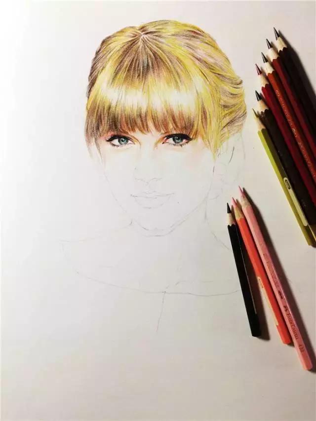 绘画~彩铅丨用彩铅如何描绘你心中的明星