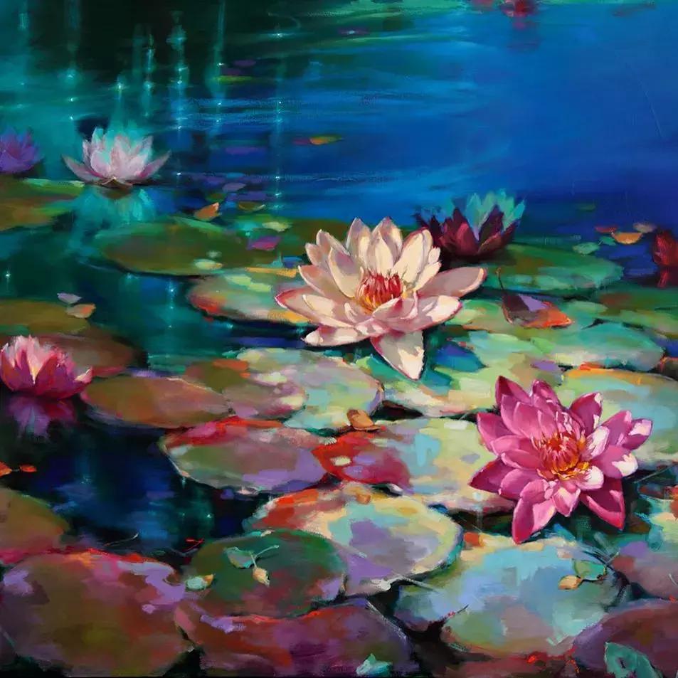 三个画家笔下的雪景,三位油画家的风景画