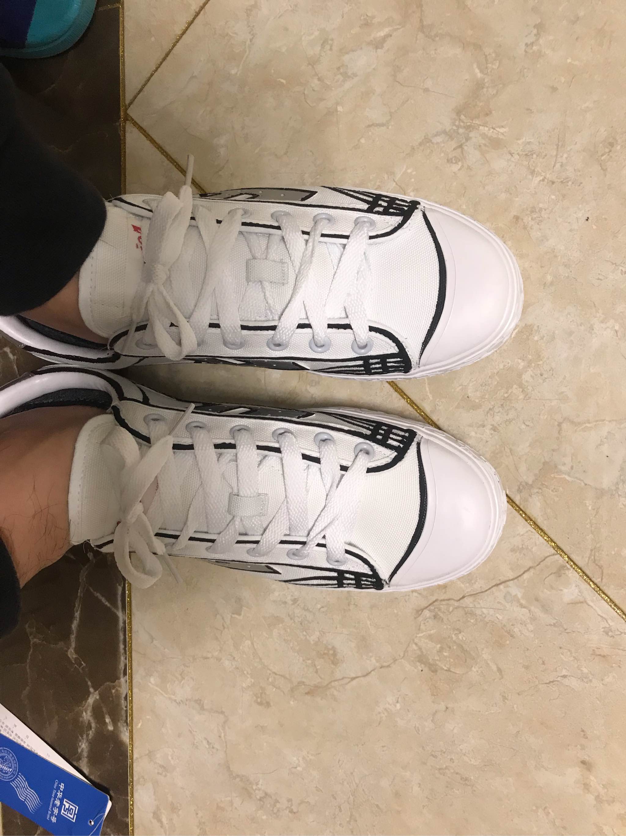 回力男鞋手绘,回力二次元手绘鞋
