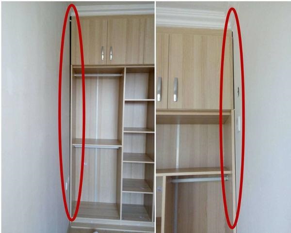 家装柜子和墙的缝隙怎么处理,装修衣柜缝隙