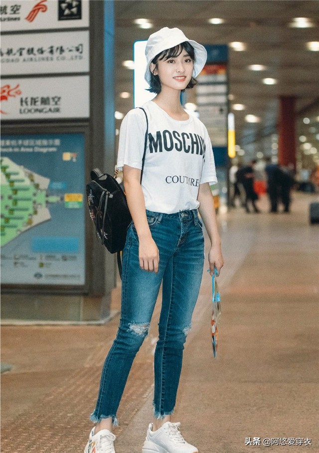 小个女生怎么穿更显高?快向王子文、沈月取经,会穿比例就是好