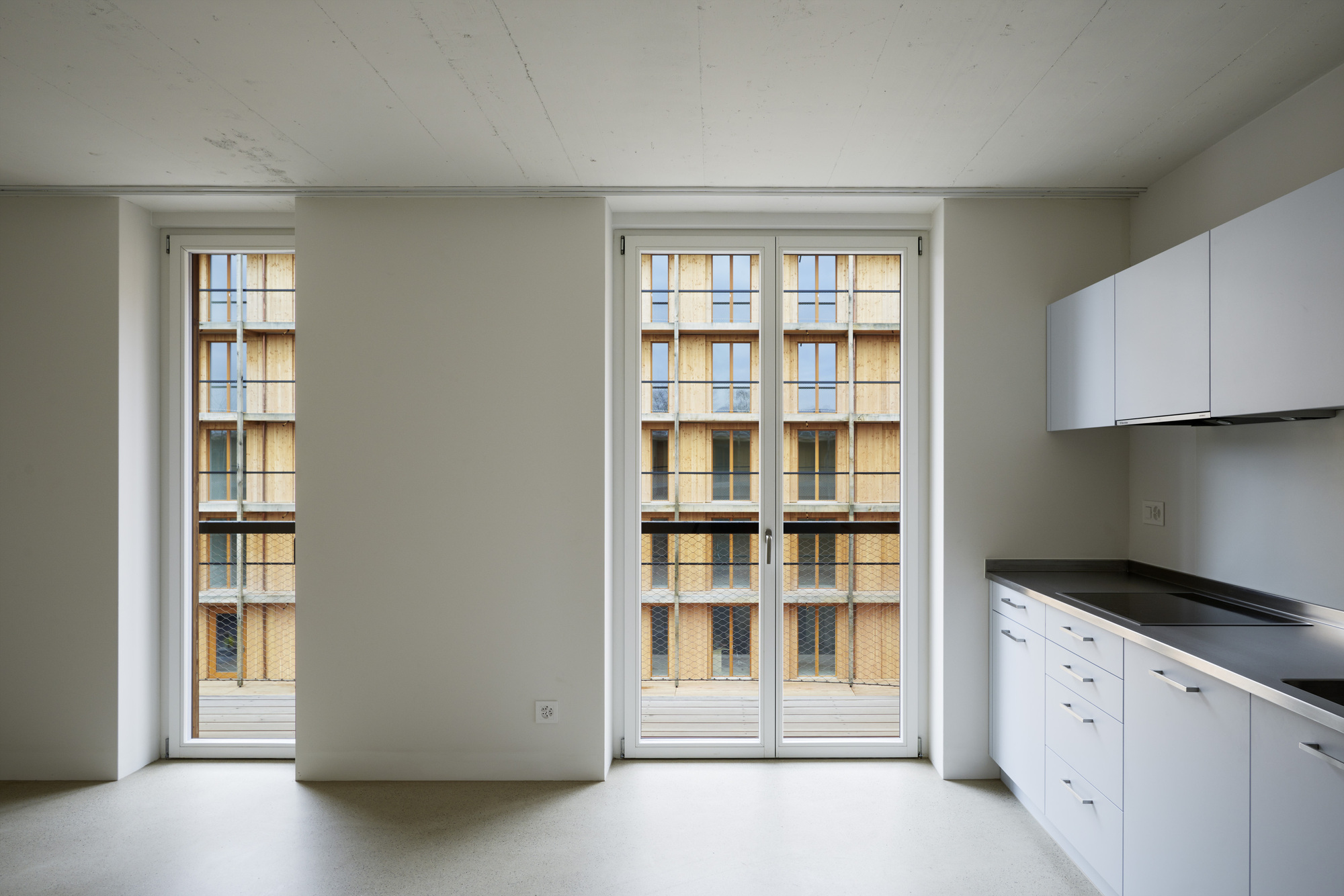 瑞士木质公寓住宅,瑞士当地人住的房子