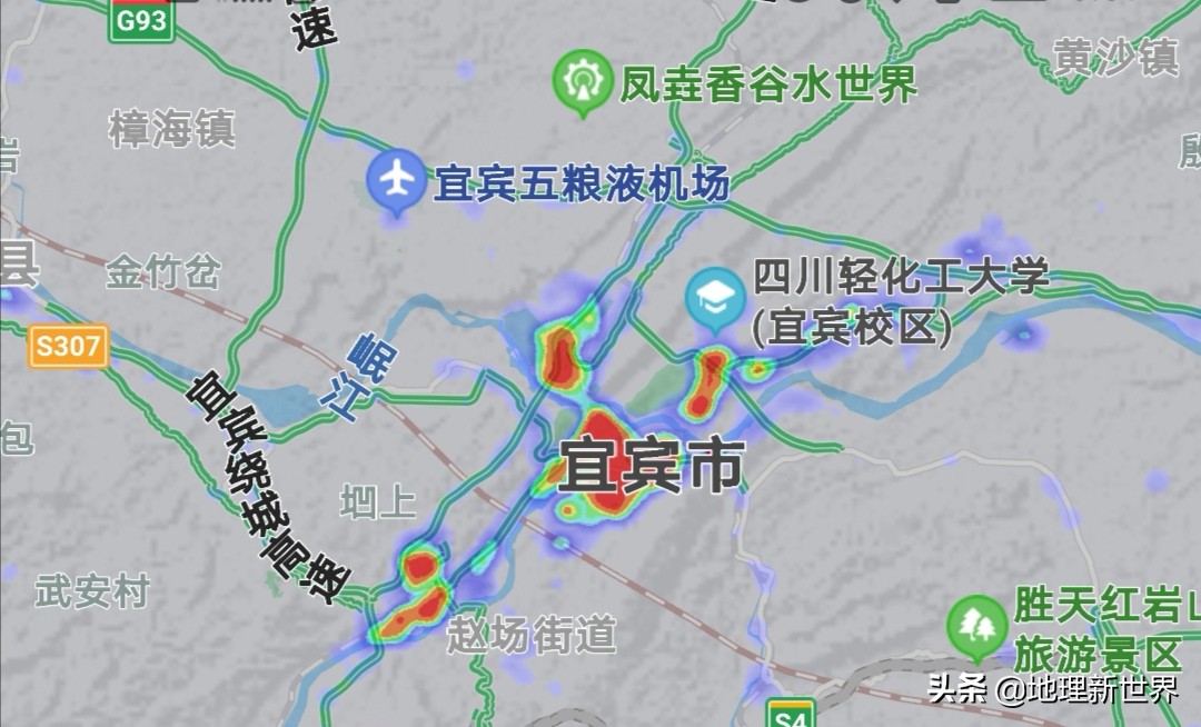 晚6点,四川18市3自治州热力图对比