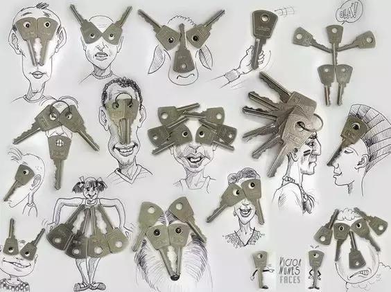 精美创意插画100幅无水印,彩铅小插画500例临摹