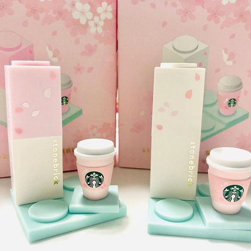 星巴克樱花积木唇膏,星巴克唇膏口红