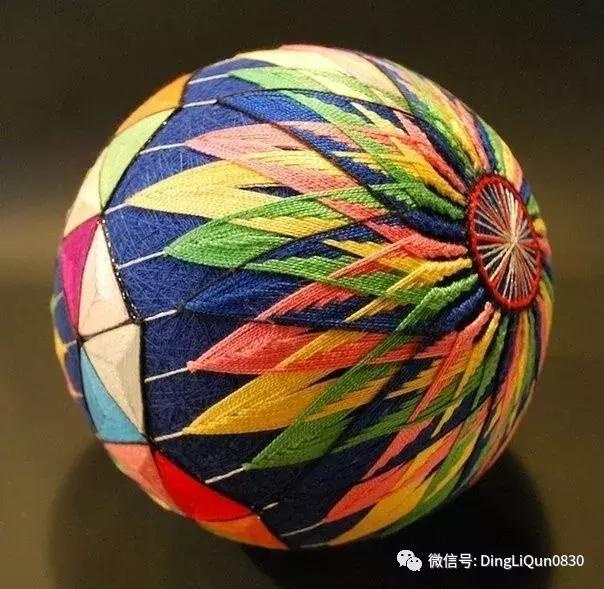 球刺绣教程,手鞠球刺绣