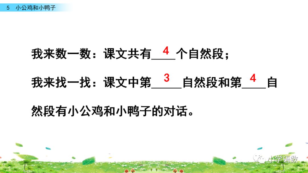 小公鸡和小鸭子一年级下册视频,一年级下语文小公鸡和小鸭子讲解