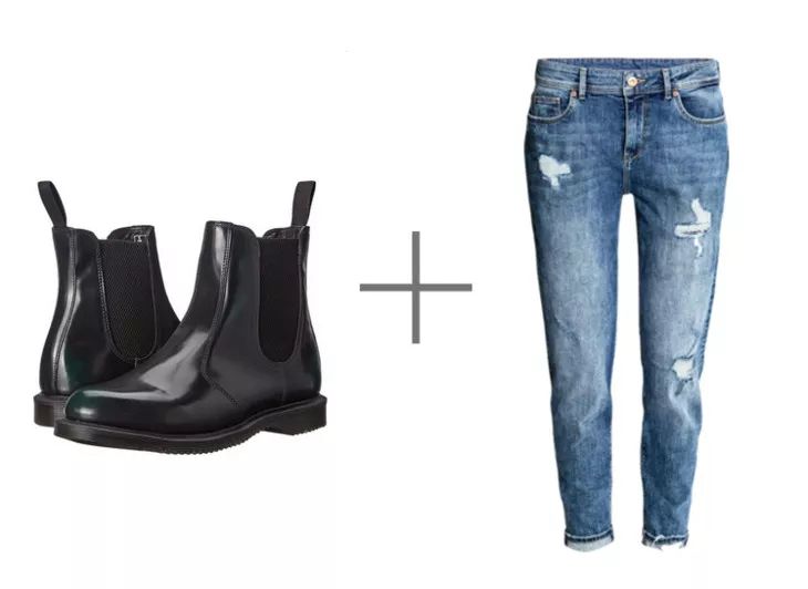 气场全开帅气,搭配黑色皮衣高跟短筒靴霸气个性