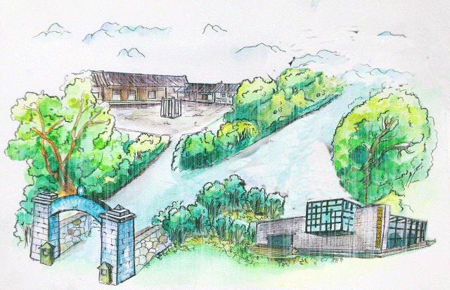 贵阳标志性建筑手绘,贵阳奥林匹克体育中心美图