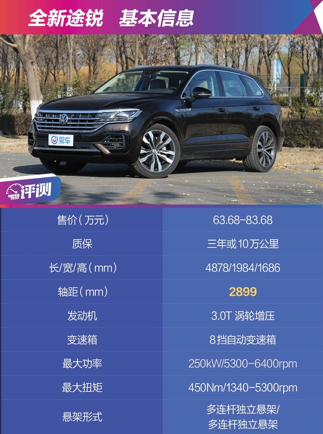 全能性的体现,大众途锐全车功能