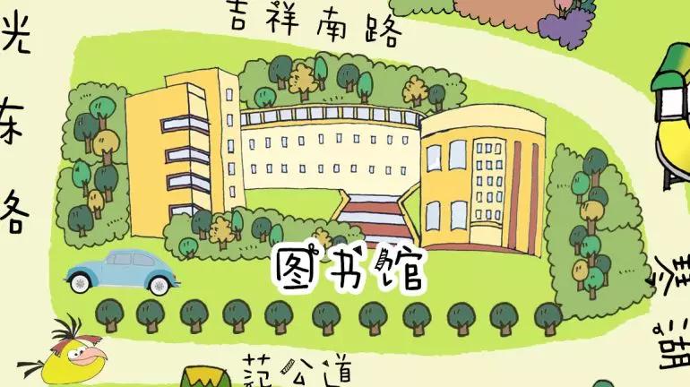 滨州职业学院风景图绘画,滨州职业学院风景图