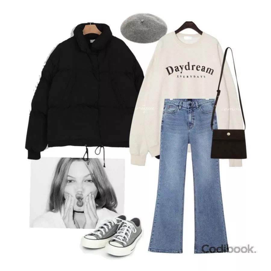 冬季黑色羽绒服高级配色,冬季好看的黑色羽绒服推荐