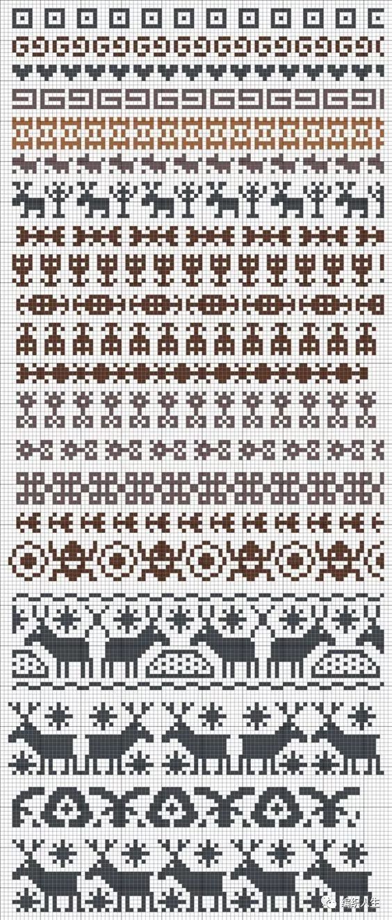 最新提花毛衣花样大全及图解,一些漂亮的提花毛衣花样推荐