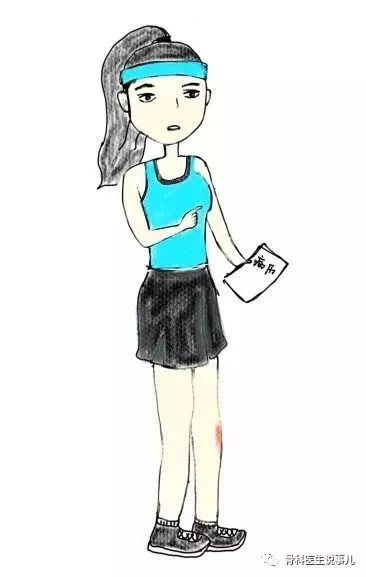 关节痛摔腿,关节弯曲痛打直就没事了