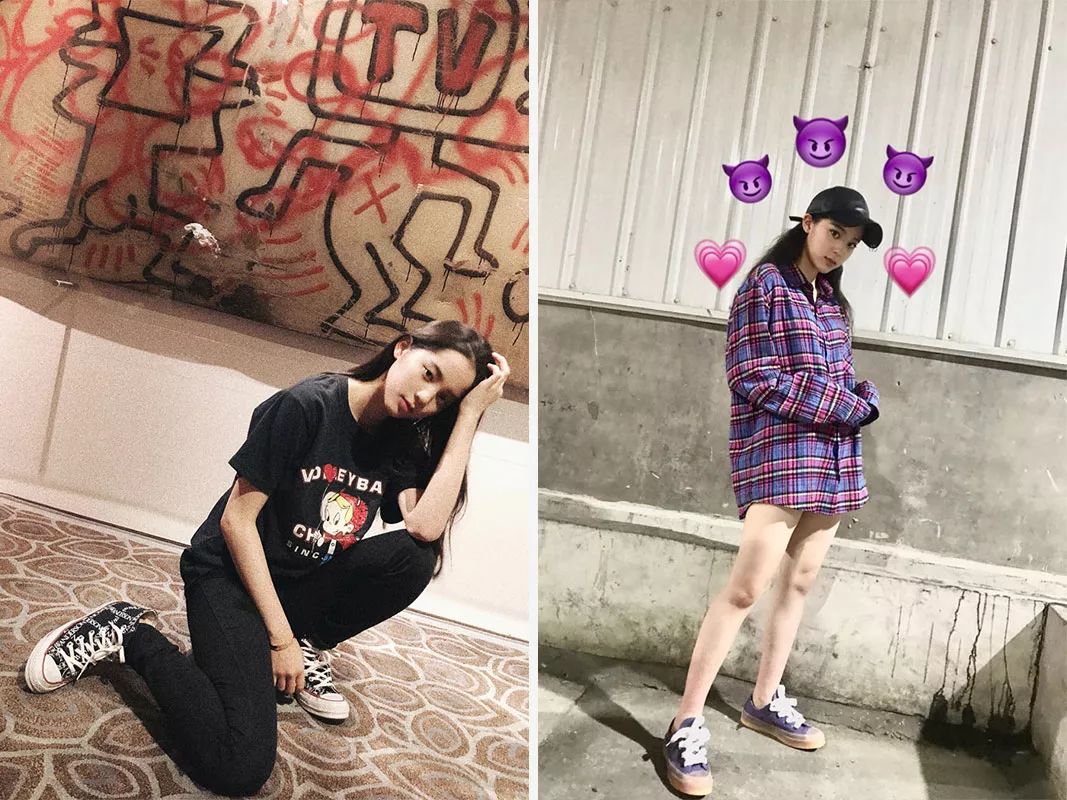 匡威亮橙欧阳娜娜,欧阳娜娜匡威经典款