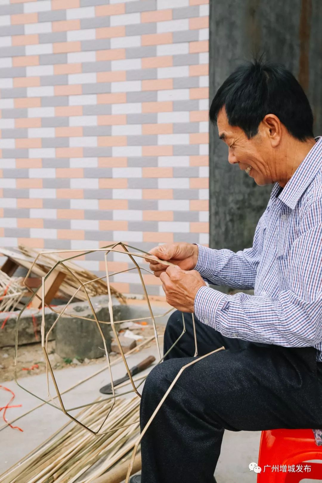 广州闽南传统大型花灯制作过程,派潭传统文化