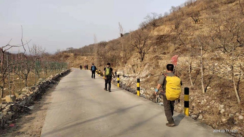 济南梯子山穿越徒步攻略,长清梯子山一日游最佳路线图