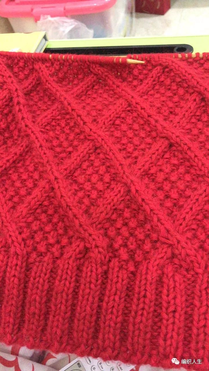 棒针手工粗线正肩毛衣女款,棒针编织v字领蝙蝠毛衣穿上显胖