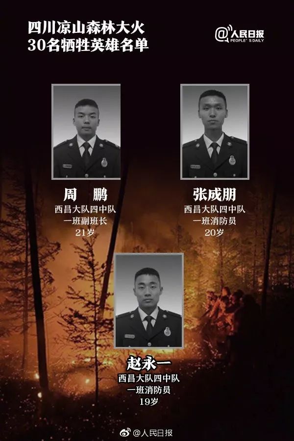 四川凉山全州哀悼泪别扑火英雄,泪别凉山救火英雄