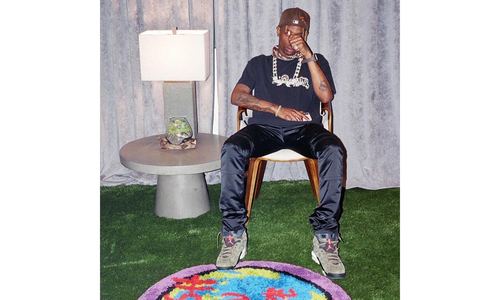 travisscottnike帽子,travisscott同款火柴小人系列帽