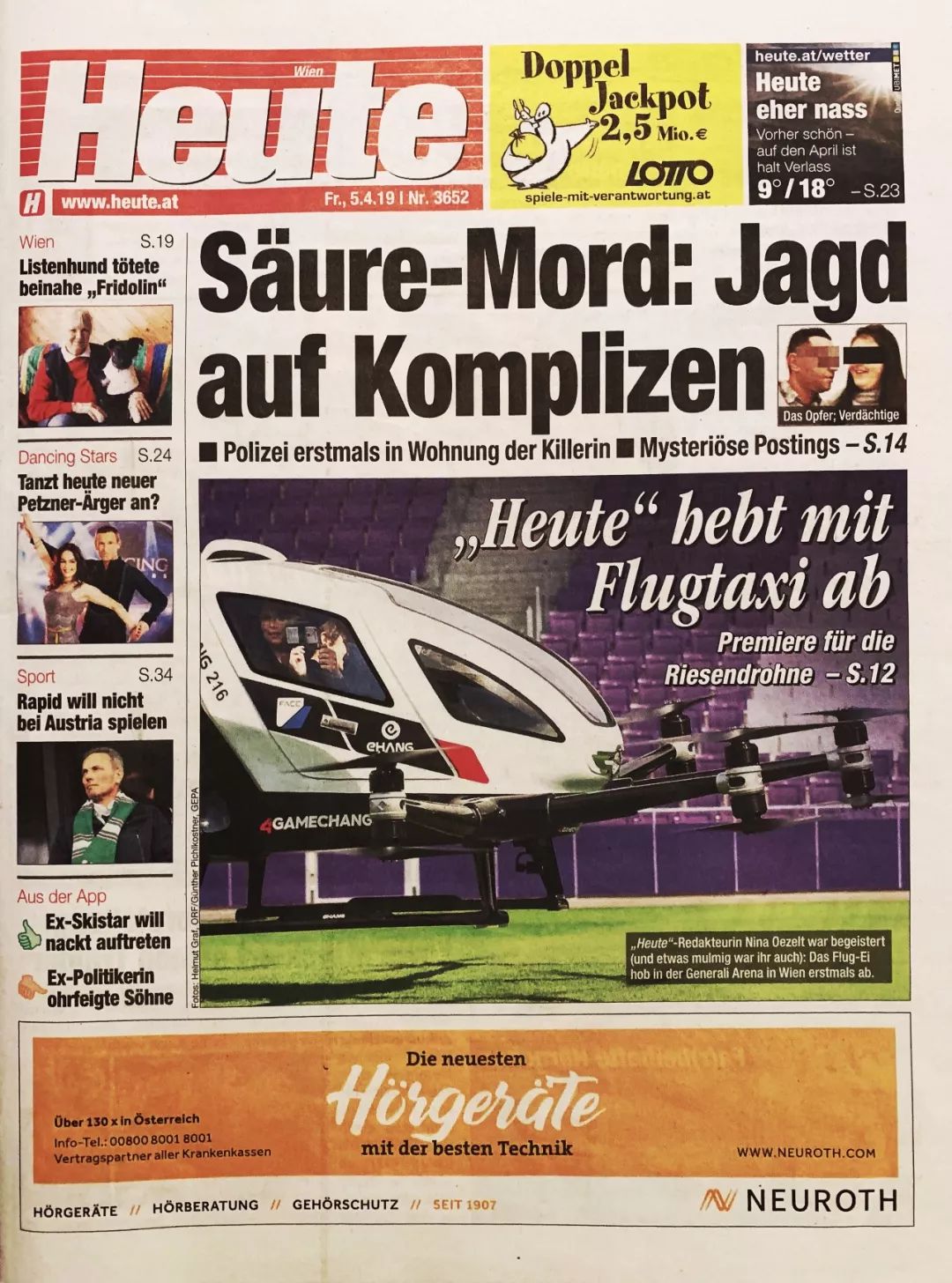 亿航载人飞行器欧洲,亿航国外飞行