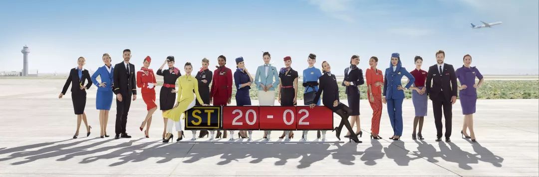 中国外航空姐制服,外航的空姐制服