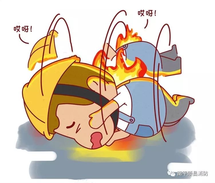 火灾逃生漫画,火灾逃生漫画简单的