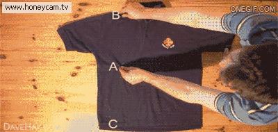 活了30才知道衣服原来这样叠,原来衣服这样叠才不会皱