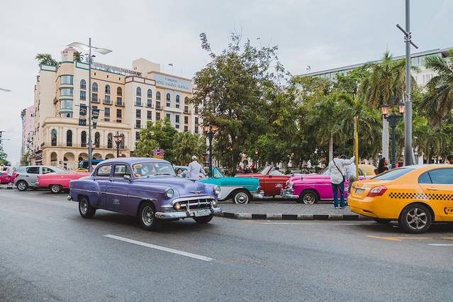 古巴老爷车日落,古巴旅行全记